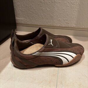 Puma Asana 2000s Vintage Archive Leather Slip-On Shoes Y2K Japanese Style